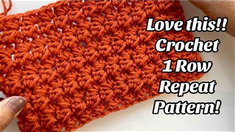 Image result for One Row Repeat Crochet Patterns Tutorial