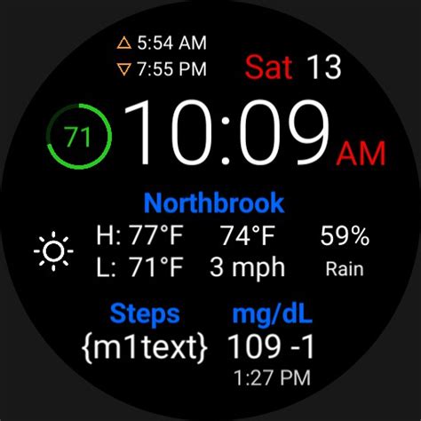 Image result for Dexcom G6 Watch Face Wear OS