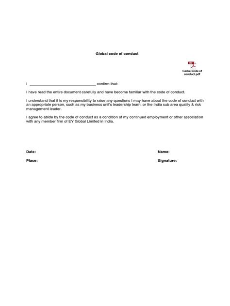 Sample CBN Code of Conduct Form に対する画像結果