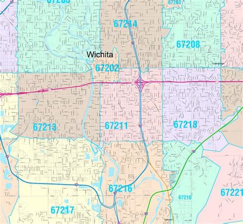 Afbeeldingsresultaten voor Topeka KS Zip Code Map