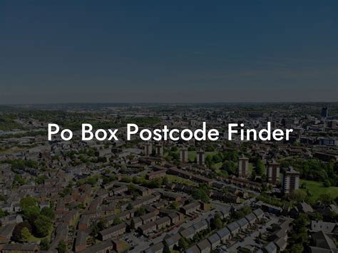 Image result for PO Postcode Area