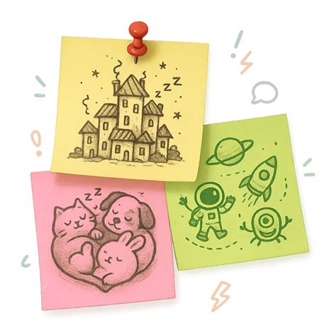 Image result for Sticky-Note Drawings