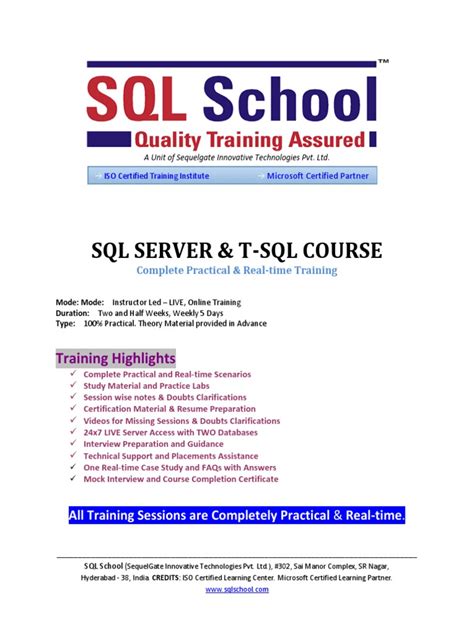 Image result for SQL Training Flyer