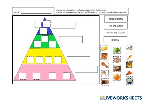 Image result for Design Your Own Food Pyramid Worksheet