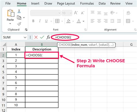 Afbeeldingsresultaten voor Choose Function in Excel Formula