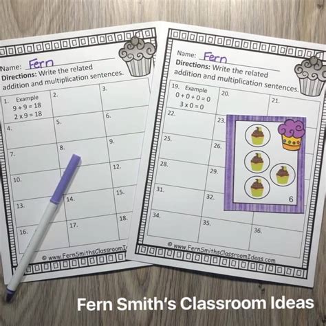 Image result for Third Grade Math Relate Addition and Multiplication Worksheets