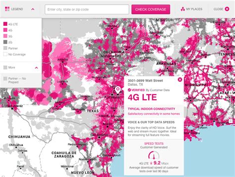 T-Mobile Coverage Map に対する画像結果