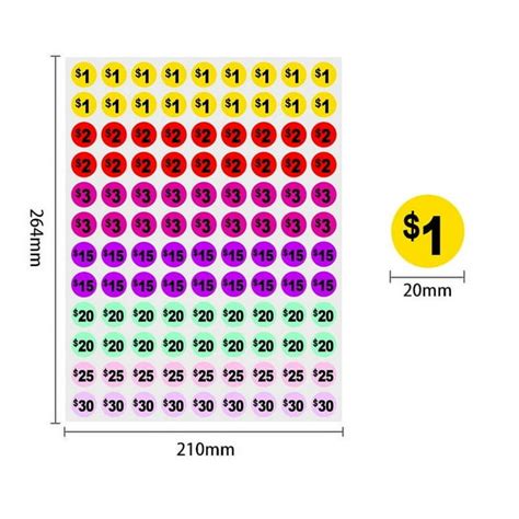 Toradh íomhá ar Small Price Sticker