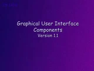 Image result for Picture of Components Graphical User Interface