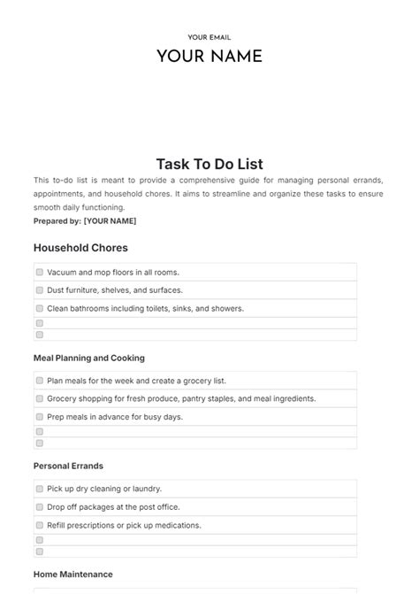 Image result for Template for To Do Task