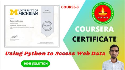 Image result for 2Coursera Using Pythont to Acess Data