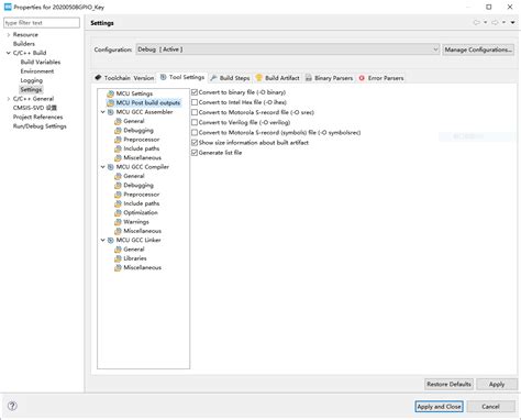 Image result for STM32 How to Generate Hex File