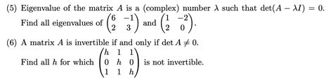 Image result for Complex Eigenvalues of a Matrix