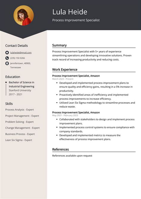 Entry Process Improvement Resume Examples に対する画像結果
