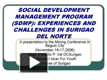 Toradh íomhá ar Social Development and Management Program