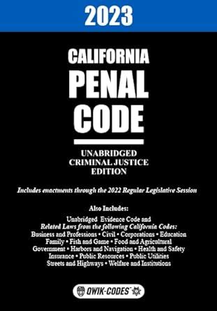 Image result for CA Penal Codes