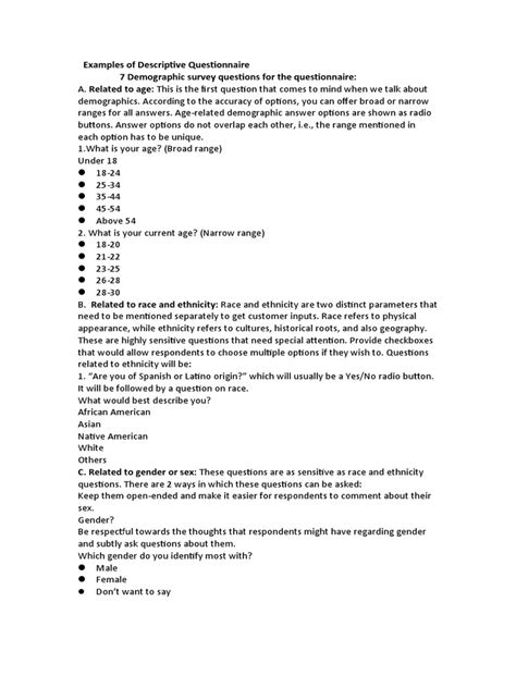 Image result for Descriptive Survey Example