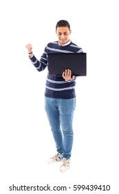Image result for Man with Computer Stand Up