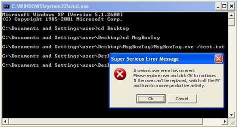 Windows XP Error Message Creator に対する画像結果