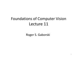 Toradh íomhá ar Computer Vision Lecture