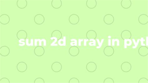 Image result for Sum of Elements of Array in Python
