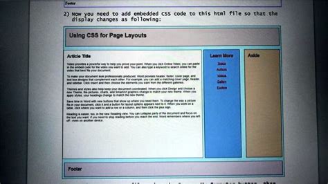 Toradh íomhá ar Embedded CSS