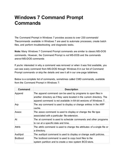 Image result for Command-Prompt Commands PDF Download
