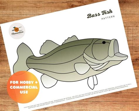 Toradh íomhá ar Stained Glass Bass Fish Pattern