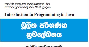 Image result for Java Programming Tutorial Sinhala