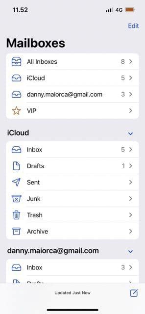 iOS Mail App に対する画像結果