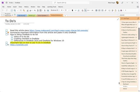 OneNote Task List に対する画像結果
