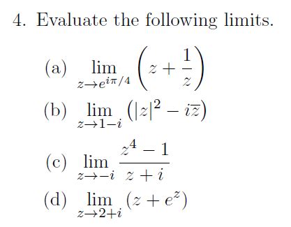 Image result for Find Limit of Complex Function