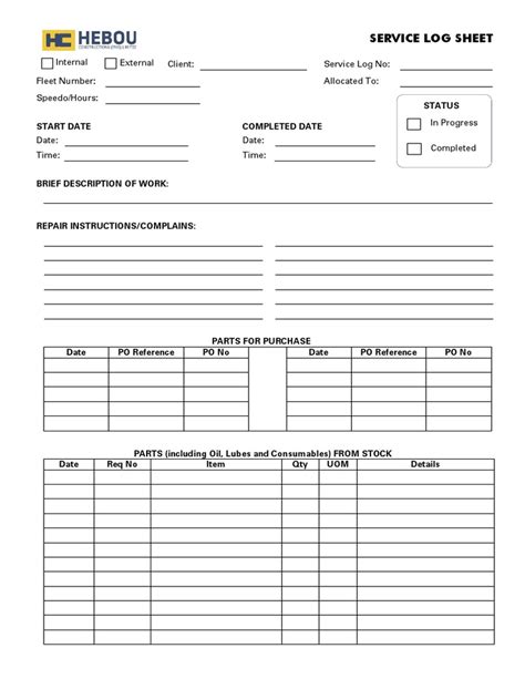 Image result for Free Printable Service Tracking Log