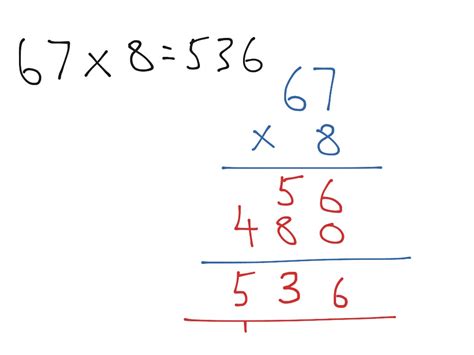 Afbeeldingsresultaten voor Multiplication Column Method Rulles