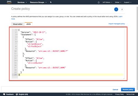 Image result for Example of a JSON Policy