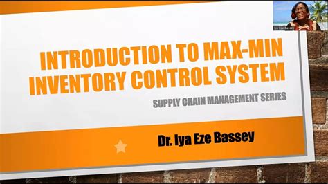 Image result for Maximum Minimum Inventory Control System