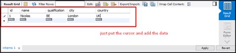 Image result for MySQL Edit Details in MySQL Database