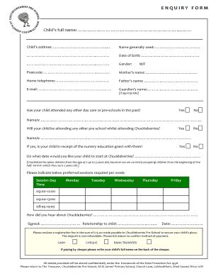 Toradh íomhá ar School Enquiry Form