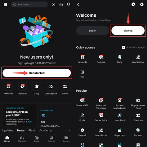 Image result for Bitget Mobile-App Navigation