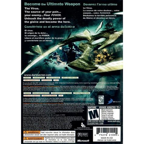 Toradh íomhá ar Dark Sector Xbox 360