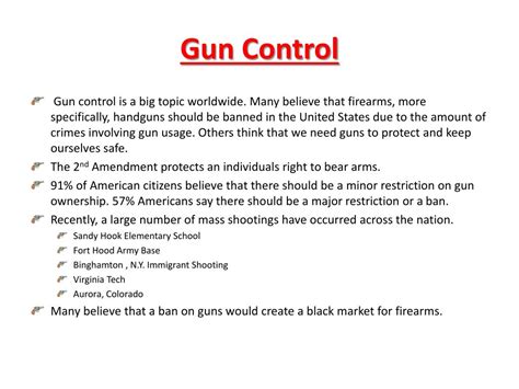Image result for Gun Control Definition