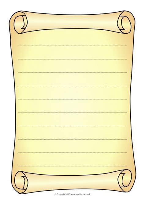 Scroll Writing Paper Printable に対する画像結果