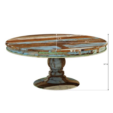 Rustic Wood Rectangular Pedestal Dining Table に対する画像結果