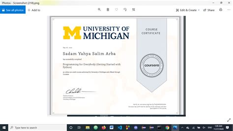 Toradh íomhá ar Python for Everybody Specialization Badge