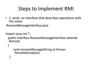 Image result for RMI in Advanced Java in Hindi