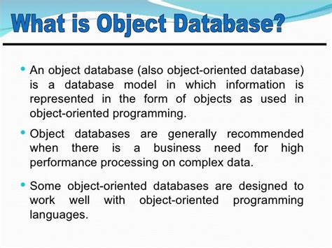 Image result for Object-Oriented Databse