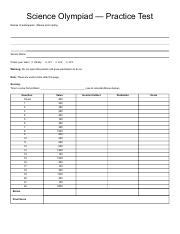 Image result for Fast Facts Science Olympiad Practice Test