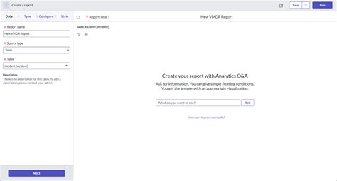 Create Report に対する画像結果