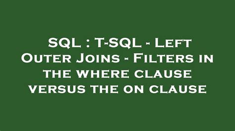 Image result for SQL Left Clause