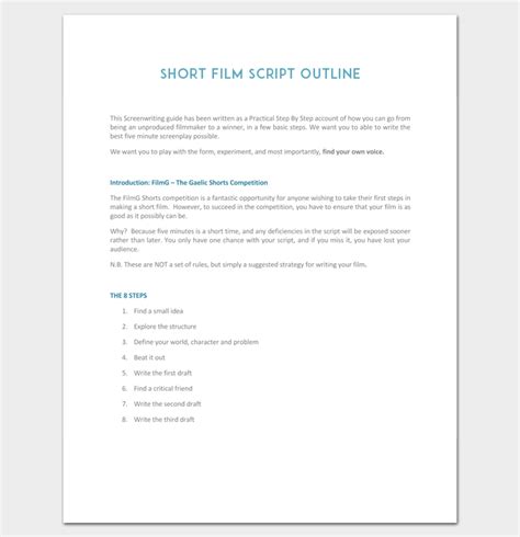 Image result for Script Template for Documentary
